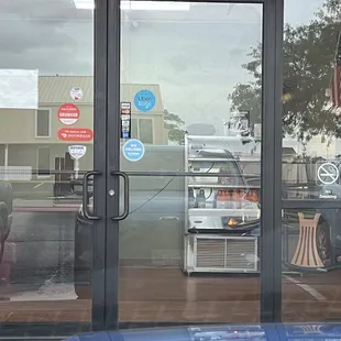 Says open but they put away the chairs. Not welcoming.