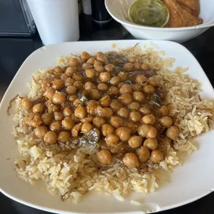 Channa over rice