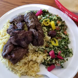 Shish and Lamb Kabob Plate