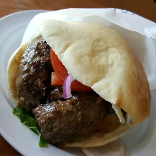 Kibbie Pita Sandwich