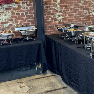 Catering is available for parties and events.