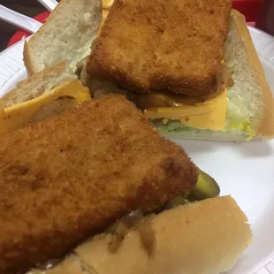 Cheese fish was good but the cheese wasn't melted :-(