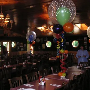 100th birthday party set up