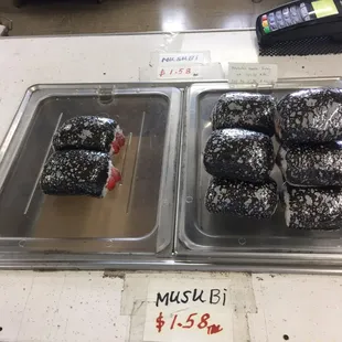 Musubis on Counter. Wednesday December 11, 2019