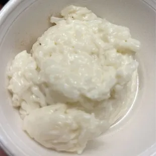Rice pudding takeaway