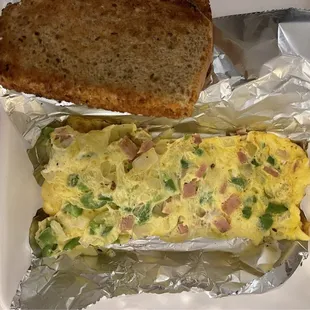 Denver omelet takeaway