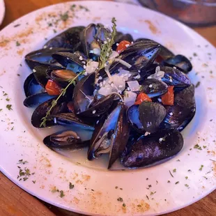Steamed Mussels