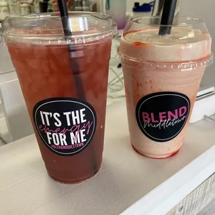 Smoothie and tea combo