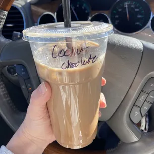 Iced Coconut/Chocolate Latte