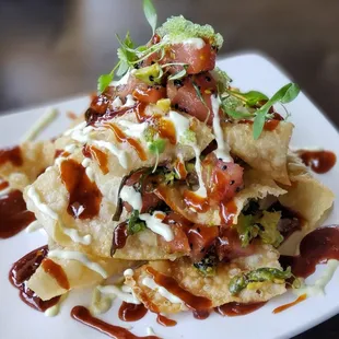 Ahi nachos