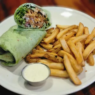 Fried chicken wrap