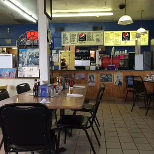 the interior of a restaurant