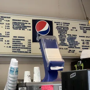 Frosty Freeze Menu