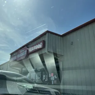 a car parked in front of a store