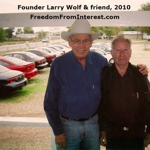 Midland Motors founder Larry Wolf &amp; friend, 2010