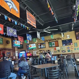 people sitting at tables