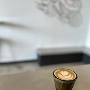 a cup of cappuccino