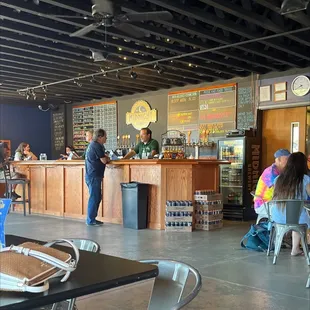 customers sitting at the counter