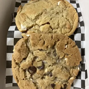 White Chocolate Macadamia Cookie and S&apos;mores Cookie