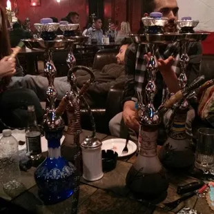 Friends and hookah