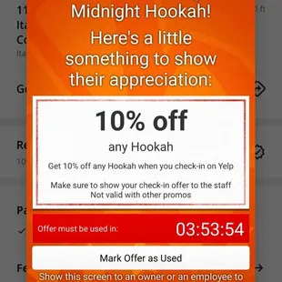 This coupon was not accepted by the business