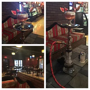 We smoked out of a grapefruit. Which was pretty cool.