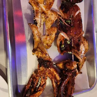 Grilled squid