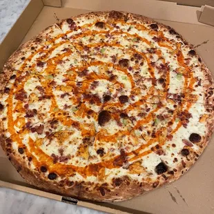 Buffalo chicken pizza