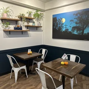 a full view of the dining room