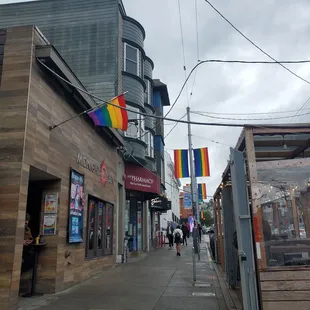Outside