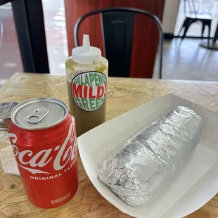 Carne asada burrito size