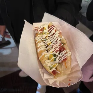Sonoran hot dog