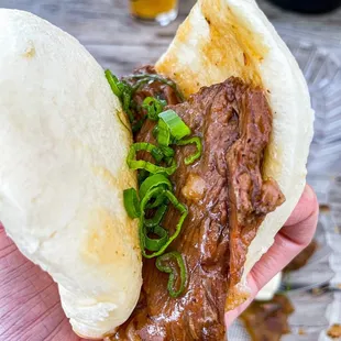 Beef Brisket Steamed Bun | IG: @SnaccyChan