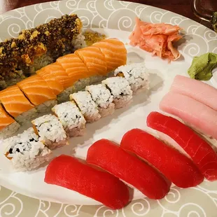 $29- Your choice: 3 rolls + 3 orders Nigiri! So good!