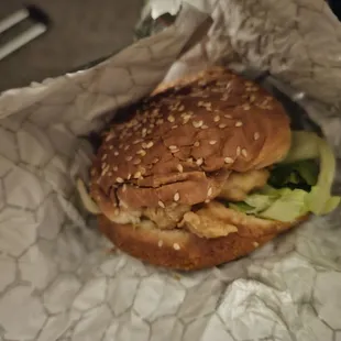 Chicken sandwich.