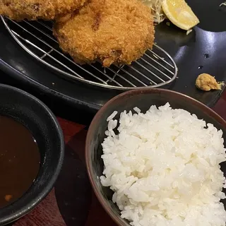 Menchi Katsu Meal