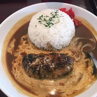 Curry with Hamburg Steak