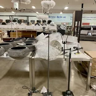 Lights, etc. from Restoration Hardware.