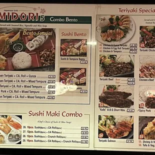 Bento menu