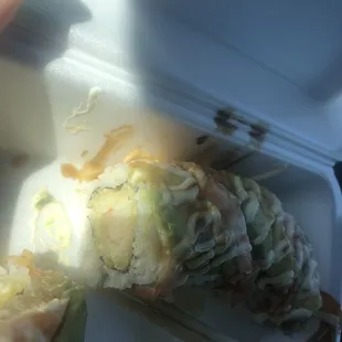 Delicious shrimp lover sushi