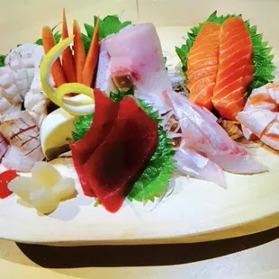 sashimi, sushi, sushi and sashimi, food
