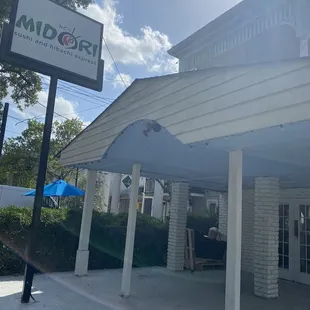 They have a patio now