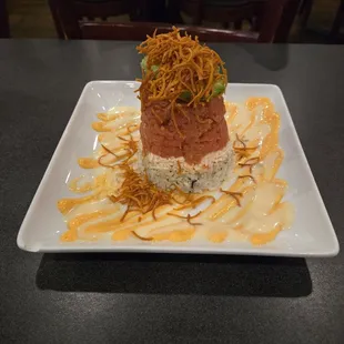 Spicy tuna tower.