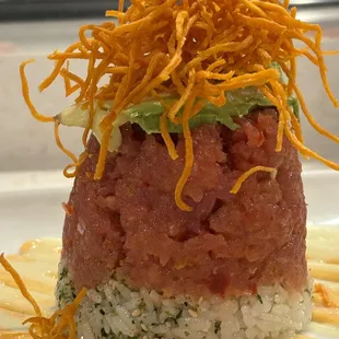 The Tuna tower is delicious.
