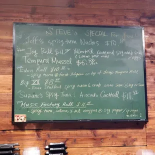 Special Menu