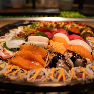 sushi, sushi and sashimi, food, sashimi