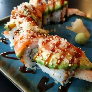 Number 9 with requested crunchy bits on top