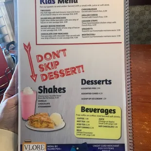 don't skip dessert menu