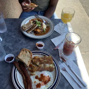 Vegan Stack and Basic Breakfast Plus with Bloody Mary &amp; Mimosa