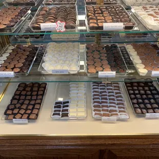 a variety of chocolates